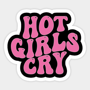 hot girls cry Sticker